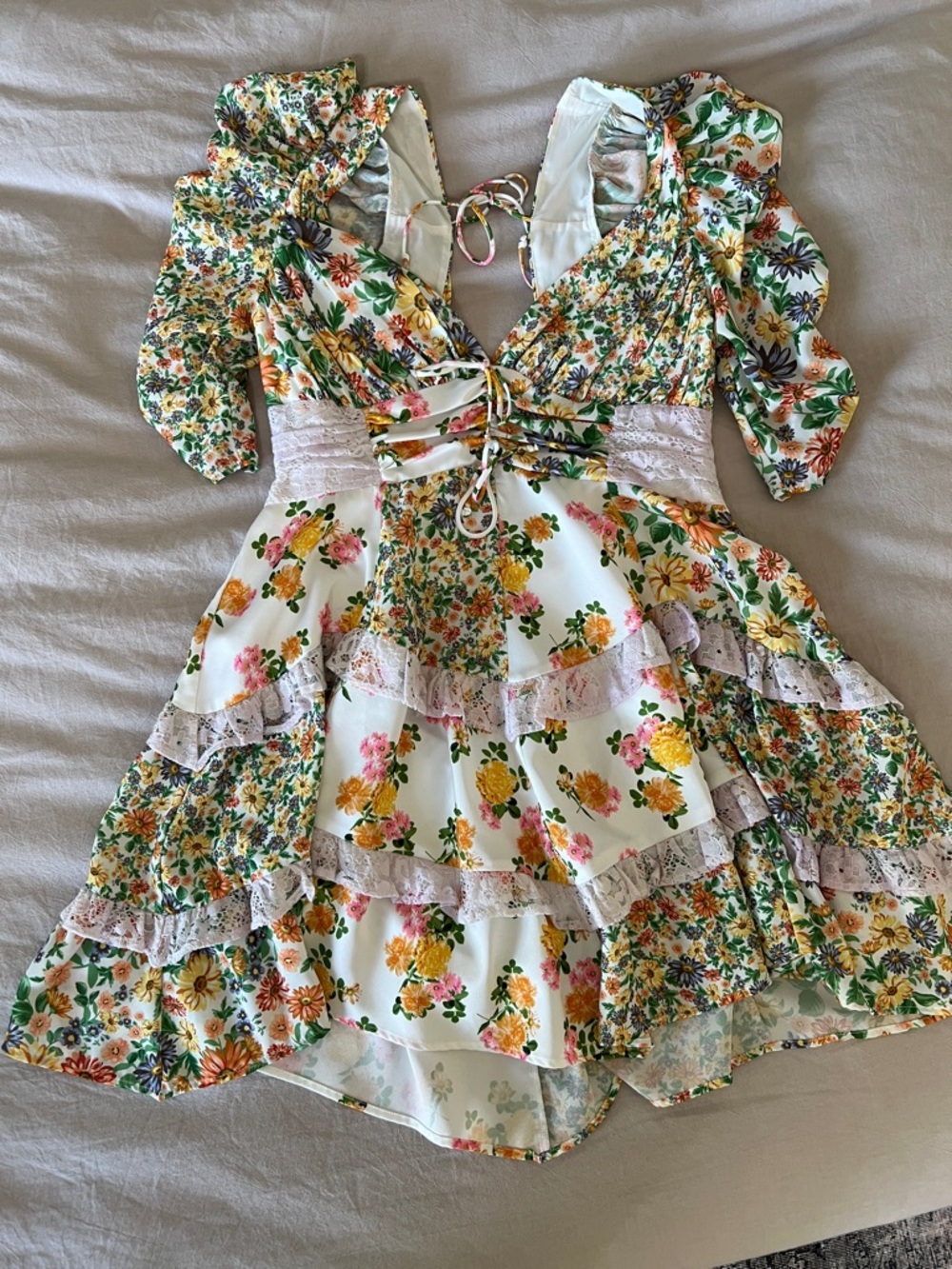 For Love & Lemons 🍋 Roslyn Mini Dress